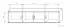 Elément supérieur pour armoire / penderie Sepatan 04 à portes battantes, couleur : Wenge / Chêne de Sonoma - Dimensions : 40 x 180 x 60 cm (H x L x P)