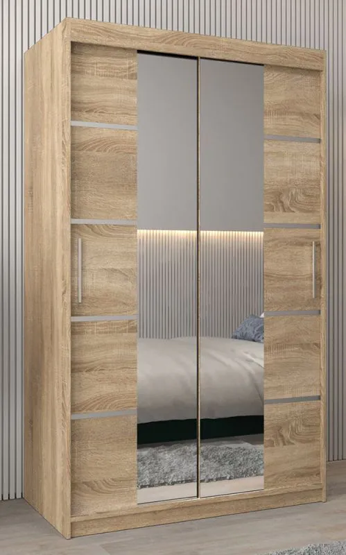 120 cm de large Armoire avec 5 casiers et 2 portes | Couleur: Chêne Sonoma Abbildung