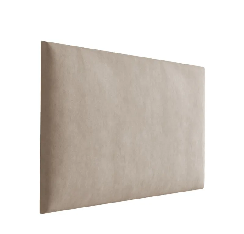 Panneaux rembourrés, lot de 10, couleur : marron clair, housse : velours, dimensions : 40 x 30 cm