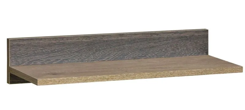 Étagère de cuisine Étagère suspendue Cuisine-Étagère murale - 60 cm de large, Couleur: Brun Abbildung