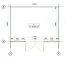 Abri de jardin Wiesenlust 01, 34 mm Maison en madriers, naturel, surface au sol 11,8 m², avec 1 porte double et 2 fenêtres simples, Toit à deux versants