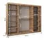 250 cm de large Armoire à portes coulissantes avec 3 portes | 10 casiers | 2 tringles à vêtements | Couleur: Chêne Sonoma Abbildung