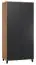 Armoire à portes battantes / armoire Leoncho 13, couleur : chêne / noir - Dimensions : 195 x 93 x 57 cm (H x L x P)