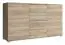 Commode moderne à quatre tiroirs Lowestoft 02, Couleur : Chêne de Sonoma - Dimensions : 85 x 150 x 40 cm (H x L x P)