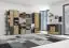 Armoire de la chambre des jeunes Sprimont 05, couleur : gris / chêne - Dimensions : 195 x 45 x 40 cm (H x L x P)