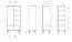 Armoire à portes battantes / Penderie Masterton 05 chêne sauvage massif huilé - Dimensions : 185 x 91 x 53 cm (H x L x P)