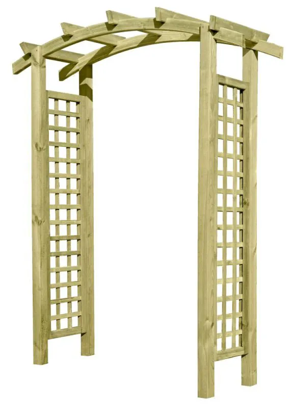 Pergola 02 - en bois de pin, FSC® - Dimensions : 160 x 62 x 220 cm (L x P x H)