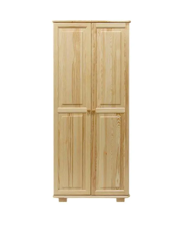 Bois massif Armoire de chambre à coucher Pin, Couleur: Naturel 190x80x60 cm Abbildung