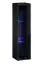 Meuble-paroi au design stylé Kongsvinger 86, couleur : chêne wotan / noir brillant - dimensions : 160 x 330 x 40 cm (h x l x p), avec suffisamment d'espace de rangement