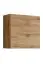 Meuble-paroi avec deux armoires suspendues Balestrand 256, couleur : gris / chêne wotan - dimensions : 180 x 330 x 40 cm (h x l x p), avec éclairage LED