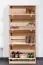 Armoire à chaussures 001 en bois de pin massif, naturel - Dimensions 150 x 72 x 29 cm (h x l x p)