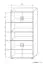 Armoire Curug 19, Couleur : Chêne / Hêtre clair - Dimensions : 188 x 90 x 34 cm (H x L x P)