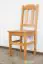 Chaise en pin massif, couleur aulne Junco 248 - Dimensions : 91 x 35 x 44 cm (H x L x P)
