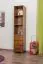 Bibliothèque en pin massif couleur chêne W005 - Dimensions 190 x 40 x 42 cm (H x L x P)