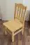 Chaise en bois de pin massif, naturel 001 - Dimensions 93 x 43 x 45 cm (H x L x P)