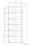 Armoire Cianjur 12, couleur : Chêne / Blanc - Dimensions : 209 x 80 x 40 cm (H x L x P)