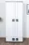 Chambre des jeunes - armoire à portes battantes / armoire Elias 01, couleur : blanc / gris - Dimensions : 187 x 80 x 52 cm (h x l x p)