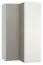 Armoire à portes battantes / armoire d'angle Bellaco 39, couleur : blanc / gris - Dimensions : 187 x 102 x 104 cm (H x L x P)