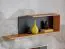 Mur de salon moderne Bjordal 01, Couleur : Noir mat / Chêne Wotan - dimensions : 200 x 160 x 40 cm (h x l x p), avec grand espace de rangement
