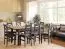 Grande table de salle à manger extensible Temerin 35, Chêne artisan / Noir mat, 135-175 x 80 cm, style moderne, construction précise et de haute qualité, très robuste