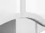 Vitrine Sydfalster 01, couleur : Blanc / Blanc brillant - Dimensions : 191 x 87 x 41 cm (H x L x P), avec 4 portes et 5 compartiments