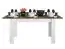 Table de salle à manger à ralonge Oulainen 15, Couleur : Blanc / chêne - Dimensions : 140-180 x 82 cm (l x p)