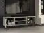 Meuble TV Petkula 06, Couleur : Beige clair - Dimensions : 53 x 160 x 40 cm (H x L x P), avec 2 portes et 4 compartiments