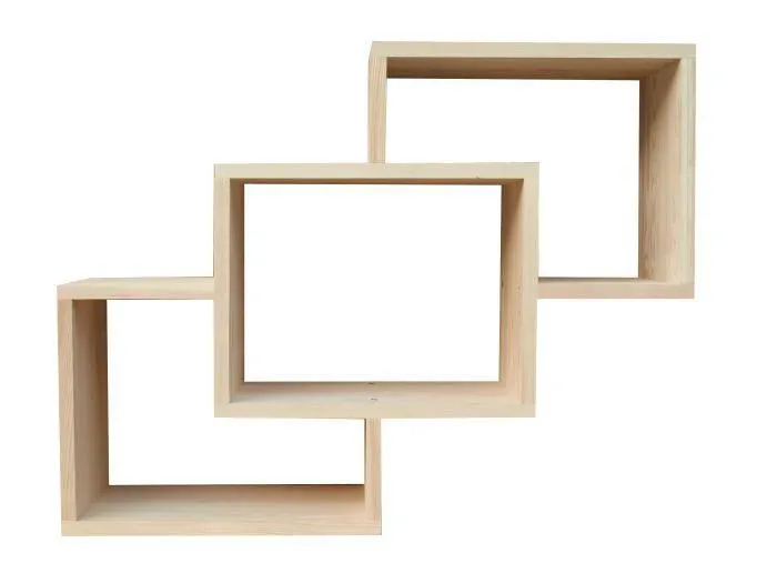 Bibliothèque - 88 cm de large, Pin Bois-massif, Couleur: Naturel Abbildung
