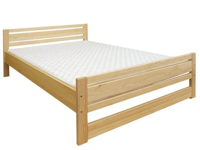 Pin Bois massif Cadre de lit 160 x 200 cm Naturel Abbildung