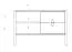 Commode Wellsford 13, en bois de hêtre massif huilé - Dimensions : 64 x 97 x 46 cm (H x L x P)