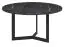 Table basse Granollers 02, couleur : marbre noir - Dimensions : 80 x 80 x 42 cm (l x p x h)
