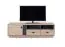 Meuble TV moderne à deux tiroirs Niel 06, couleur : Chêne / Anthracite - Dimensions : 45 x 155 x 40 cm (H x L x P)