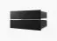 Armoire moderne Olperer 01, Couleur : Noir mat - Dimensions : 200 x 100 x 62 cm (h x l x p), avec cinq casiers