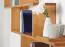 Etagère à suspendre / étagère murale en pin massif couleurs aulne Junco 280 - Dimensions 86 x 183 x 20 cm
