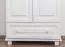 Armoire en bois de pin massif laqué blanc 006 - Dimensions 190 x 80 x 60 cm (H x L x P)