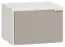 Table de nuit Bellaco 42, couleur : blanc / gris - Dimensions : 32 x 45 x 40 cm (H x L x P)