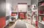 Chambre d'adolescents - armoire à portes battantes / armoire Syrina 04, couleur : blanc / gris / rouge - Dimensions : 202 x 104 x 55 cm (h x l x p)