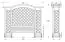 Pergola Amaryllis avec banc - Dimensions : 330 x 80 x 260 cm (l x p x h)