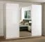 Armoire à portes coulissantes Palanka 02 | 3 portes dont 1 miroir | Blanc & blanc brillant | 224 x 262,5 x 62,5 cm