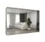 Armoire penderie à portes battantes Korab 158 | Blanc | 3 m de large | 6 portes miroir | Fermeture douce | 4 compartiments