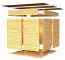 toit plat-Maison de jardin 2,34 x 4,49 mètres (incl. toit) | en éléments préfabriqués|Laqué Gris clair Abbildung