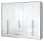 Armoire brillant avec cadre, Couleur: Blanc / Blanc - Dimensions: 226 x 277 x 60 cm (H x L x P) Abbildung