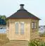 Cabane grill-sauna Eisenhut 07 - Dimensions : 376 x 326 x 320 (L x P x H), Surface au sol : 9 m², Toit en toile