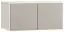 Attache pour armoire à deux portes Bellaco 38, couleur : blanc / gris - Dimensions : 45 x 93 x 57 cm (H x L x P)