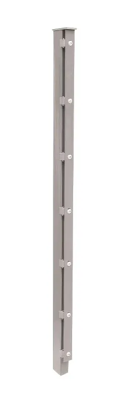 Poteau de clôture mod. A, Finition: galvanisé, Pour hauteur de clôture: 83 cm, Longueur: 130 cm, Points de fixation: 5