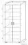 Armoire Garut 33, couleur : Chêne de Sonoma - Dimensions : 194 x 80 x 40 cm (H x L x P)