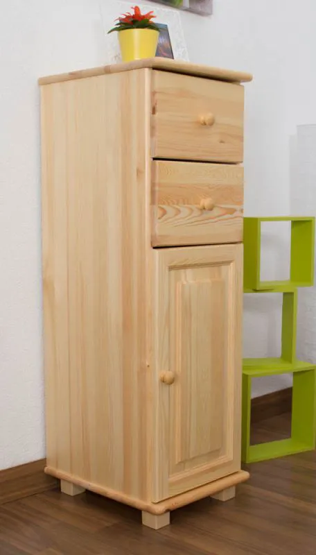 Commode en bois de pin massif naturel 031 - Dimensions 122 x 40 x 47 cm (H x L x P)