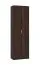 Armoire à chaussures haute avec sept compartiments Smeda 02, Couleur : Chêne de Sonoma foncé, deux portes, pour le hall d'entrée, dimensions : 191,5 x 60 x 33 cm, chants ABS