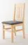 Chaise en bois de pin massif, naturel 002 - Dimensions 93 x 43 x 45 cm (H x L x P)