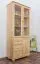 Bois massif-Vitrine, Pin massif, Couleur: Naturel
